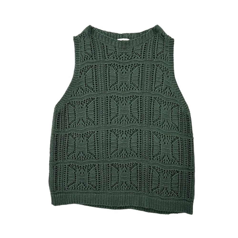 Marisa & Marie Open Knit Sweater Vest Made in Italy
